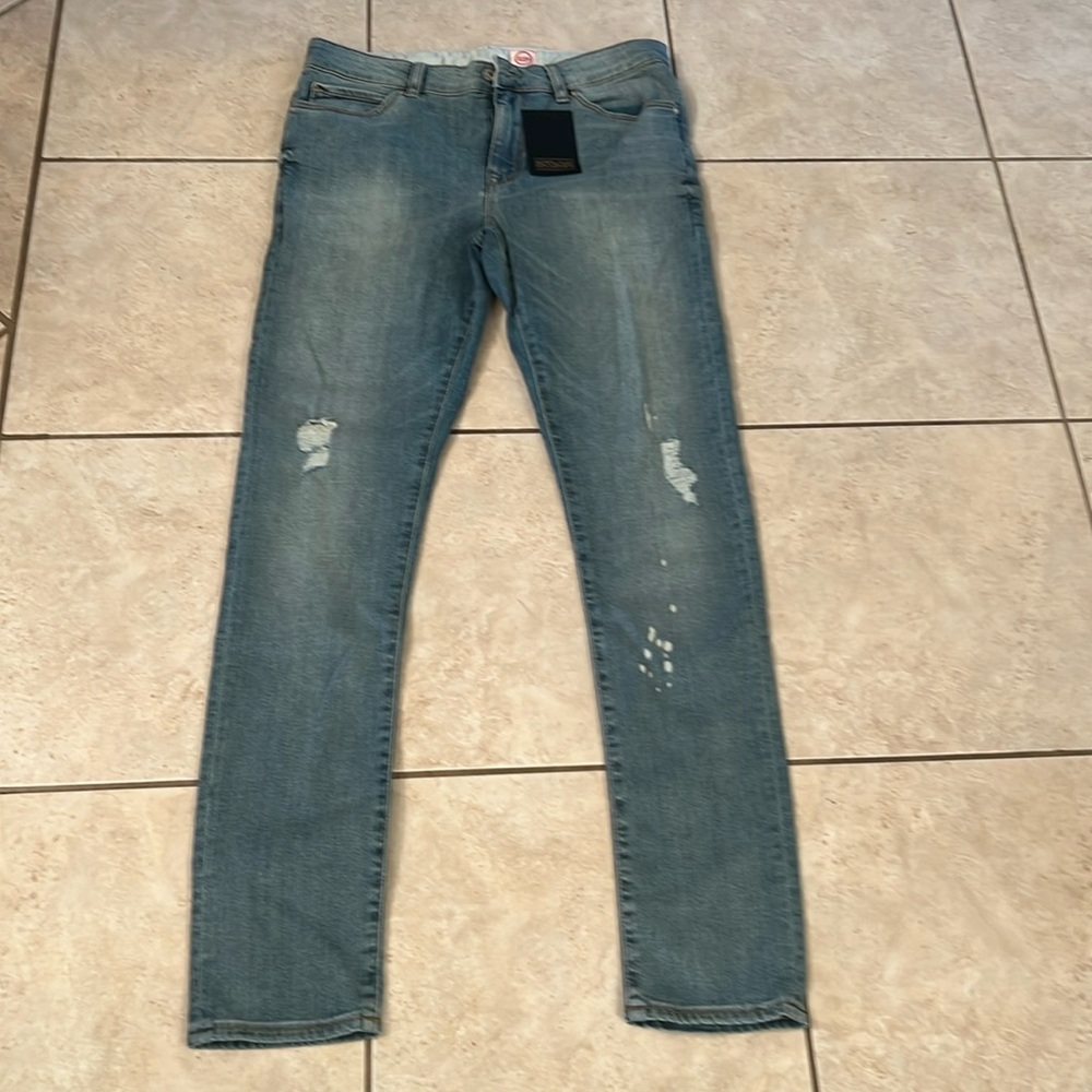 asos jeans Size 32 X32 Regular Distressed Denim New With Tag